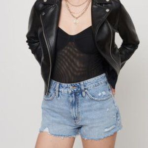 NWOT Dynamite Distressed Blue Jean Shorts Size 28